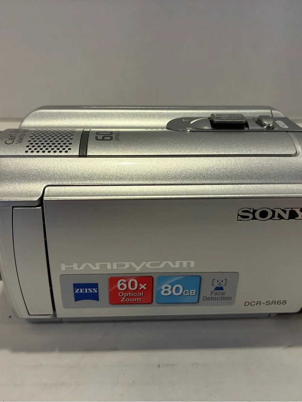 Sony Handycam DCR-SR68 Silver Video Digital Camcorder 60x Zoom 80GB HDD - Bundle